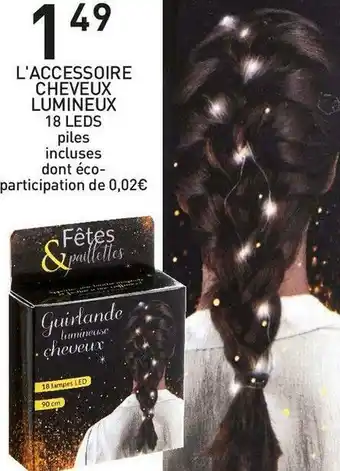 Stokomani L'accessoire cheveux lumineux 18 leds offre