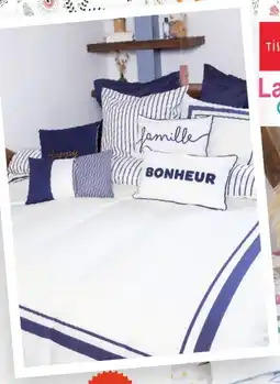 E.Leclerc TISSAIA Parure housse de couette + 2 taies d'oreiller offre