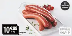 Carrefour Merguez x 6 offre