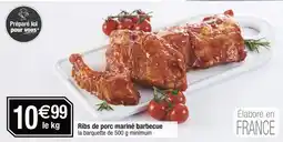 Carrefour Ribs de porc mariné barbecue offre