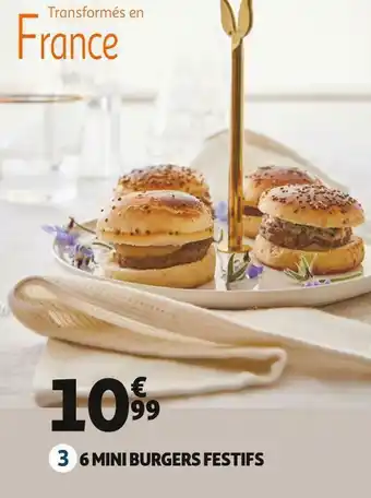 6 mini burgers festifs
