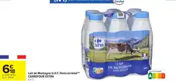 Carrefour Market Lait de montagne u.h.t. demi-écrémé carrefour extra offre