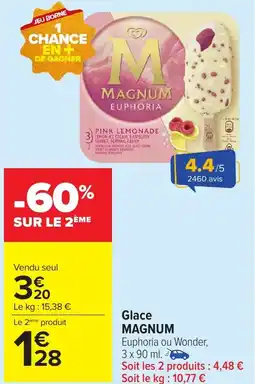 Carrefour Market Glace magnum offre