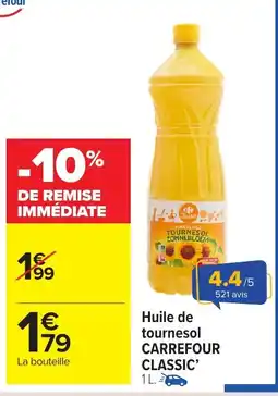 Carrefour Market Huile de tournesol carrefour classic offre