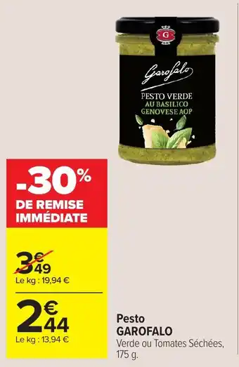 Carrefour Market Pesto garofalo offre