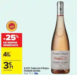 Carrefour Market A.o.p. cabernet d'anjou plessis-duval offre