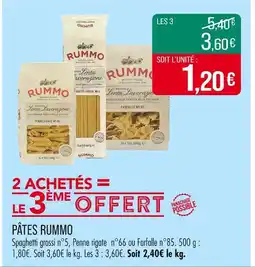 Match RUMMO Pâtes offre