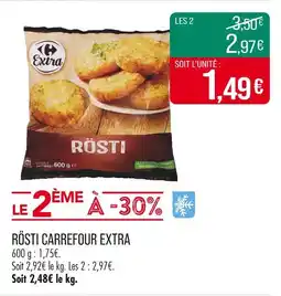 Match Carrefour Extra Rösti offre