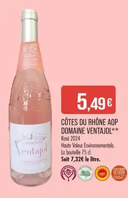 Match Côtes du Rhône AOP Domaine Ventajol offre