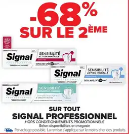Carrefour Market Sur tout signal professionnel offre