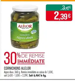 Match ALELOR Cornichons offre