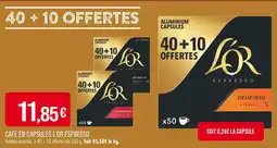 Match L'OR ESPRESSO Café en capsules offre