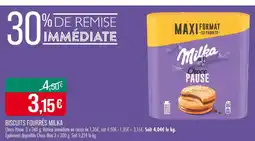 Match MILKA Biscuits fourrés offre