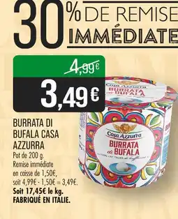 Match Casa Azzurra Burrata di bufala offre