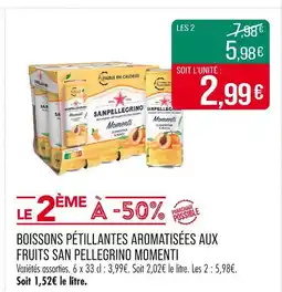 Match Sanpellegrino Boissons pétillantes aromatisées aux fruits offre