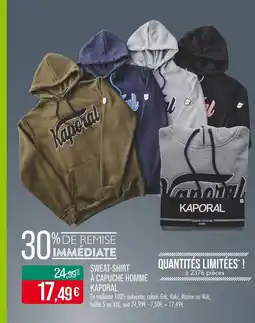 Match Kaporal Sweat-shirt à capuche homme offre