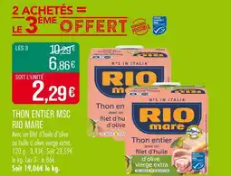 Match RIO MARE Thon entier MSC offre