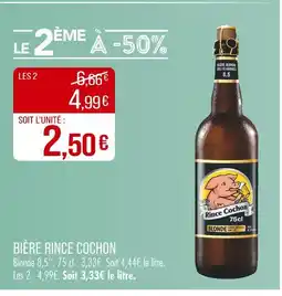Match Rince Cochon Bière offre