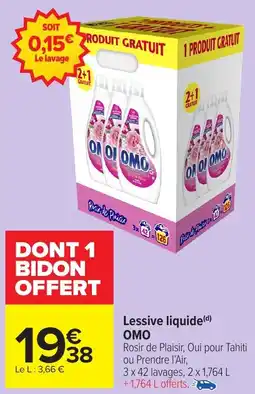 Carrefour Market Lessive liquide omo offre