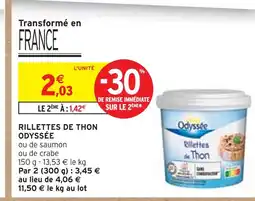 Intermarché Odyssee Rillettes de thon offre