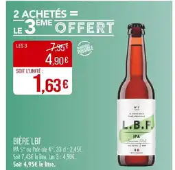 Match L.B.F. Bière offre