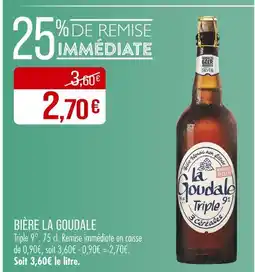 Match La Goudale Bière offre