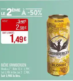 Match GRIMBERGEN Bière offre