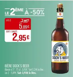 Match Dock's Beer Bière offre