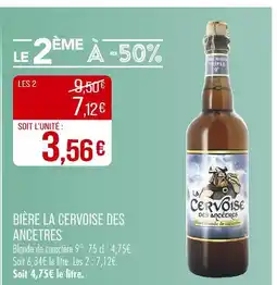 Match La Cervoise des Ancetres Bière offre