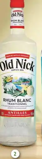 Intermarché Old Nick Rhum Blanc Traditionnel offre