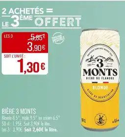Match 3 MONTS Bière offre