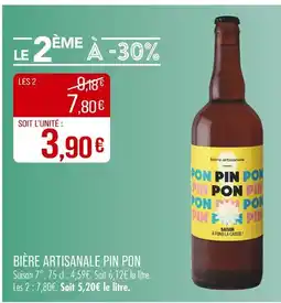 Match PIN PON Bière artisanale offre