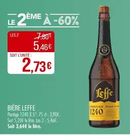 Match LEFFE Bière offre