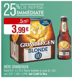 Match Grimbergen Bière Grimbergen Blonde 0.0° offre
