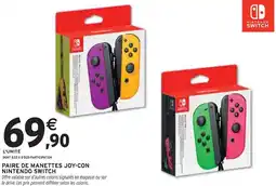 Intermarché Nintendo Paire de manettes Joy-Con offre