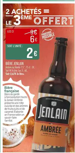 Match Jenlain Bière offre