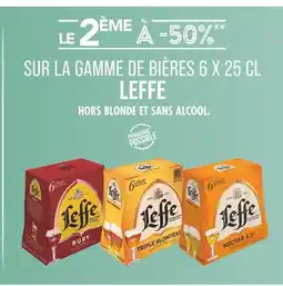 Match Leffe Le 2ème à -50% sur la gamme de bières 6 x 25 cl leffe offre