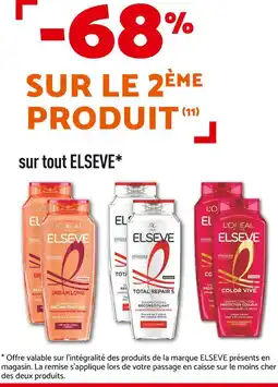 Netto Elseve -68% sur le 2ème produit sur tout Elseve offre
