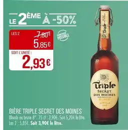 Match Secret Des Moines Bière Triple offre