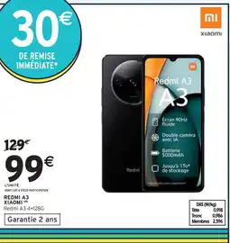 Intermarché Xiaomi Redmi A3 4+128G offre