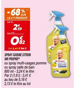 Netto Mr Propre Spray cuisine citron(b) offre