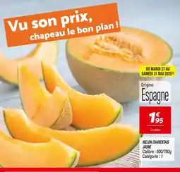 Netto Melon charentais jaune offre
