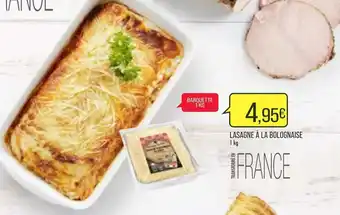 Match Lasagne à la bolognaise offre