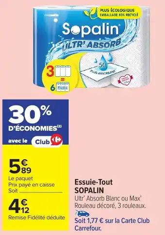 Carrefour Market Essuie-tout sopalin offre