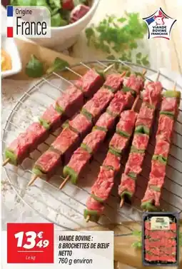 Netto Netto - 8 broochettes de breijf offre