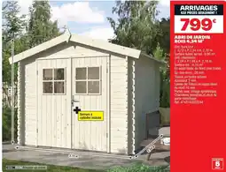 Brico Dépôt Abri de jardin bois 4,34 m² offre