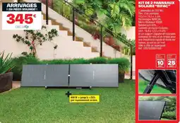 Brico Dépôt Kit de 2 panneaux solaire "bifac" offre