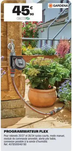Brico Dépôt GARDENA Programmateur flex offre