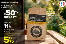 Carrefour Market Mélange charbon et briquettes carrefour offre