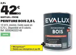 Brico Dépôt EVALUX Peinture bois offre
